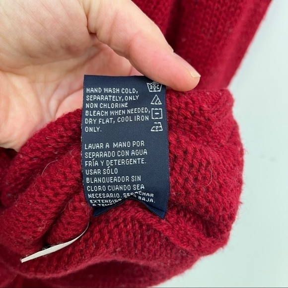 Nautica Wool Blend Maroon Speckled Sweater - Picture 3 of 11